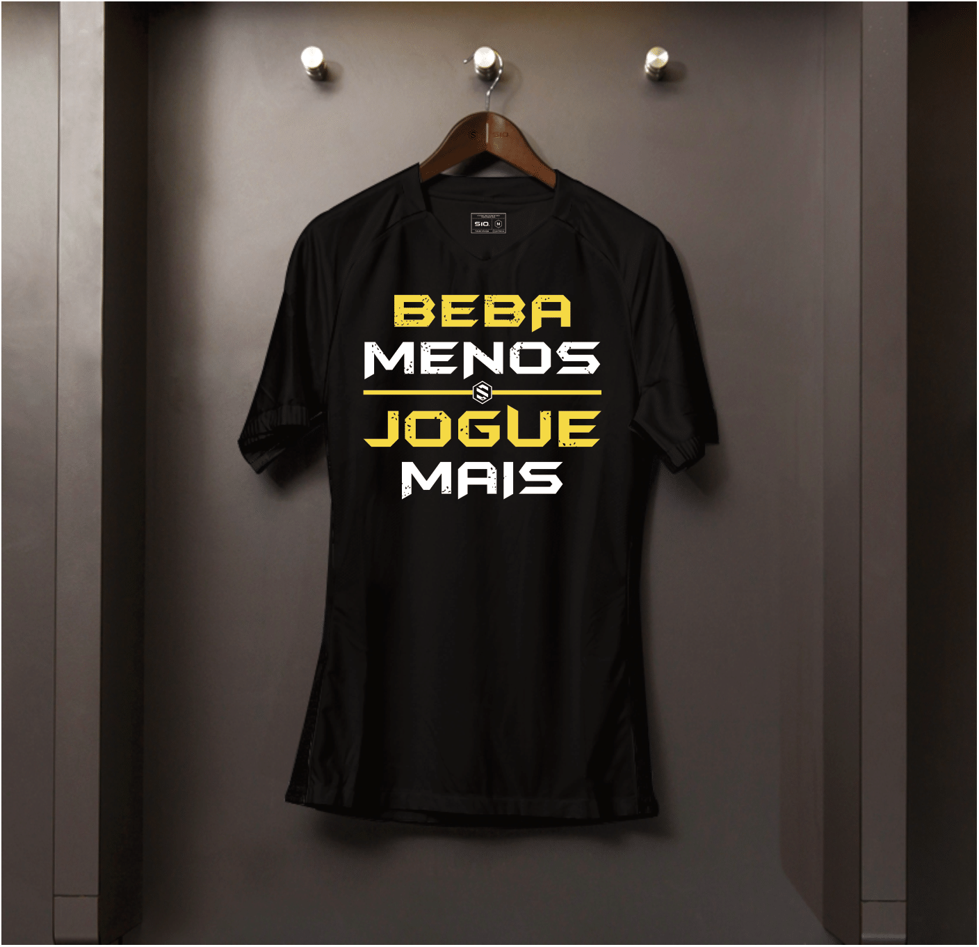 Camisa algodão Beba Menos Jogue Mais