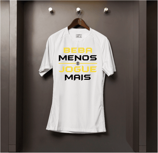 Camisa algodão Beba Menos Jogue Mais