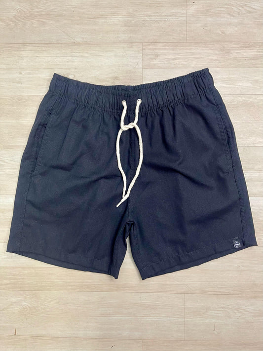Short Linho Preto