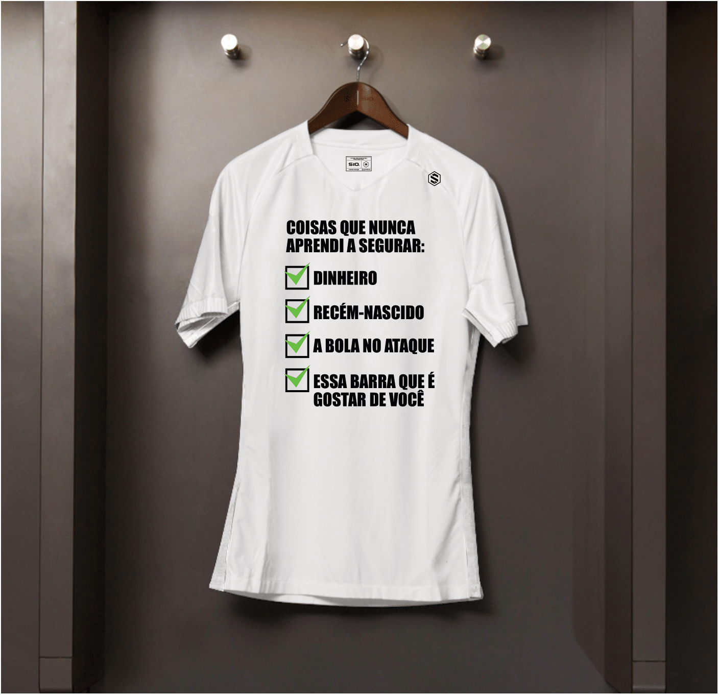 Camisa algodão Coisas que nunca aprendi a segurar