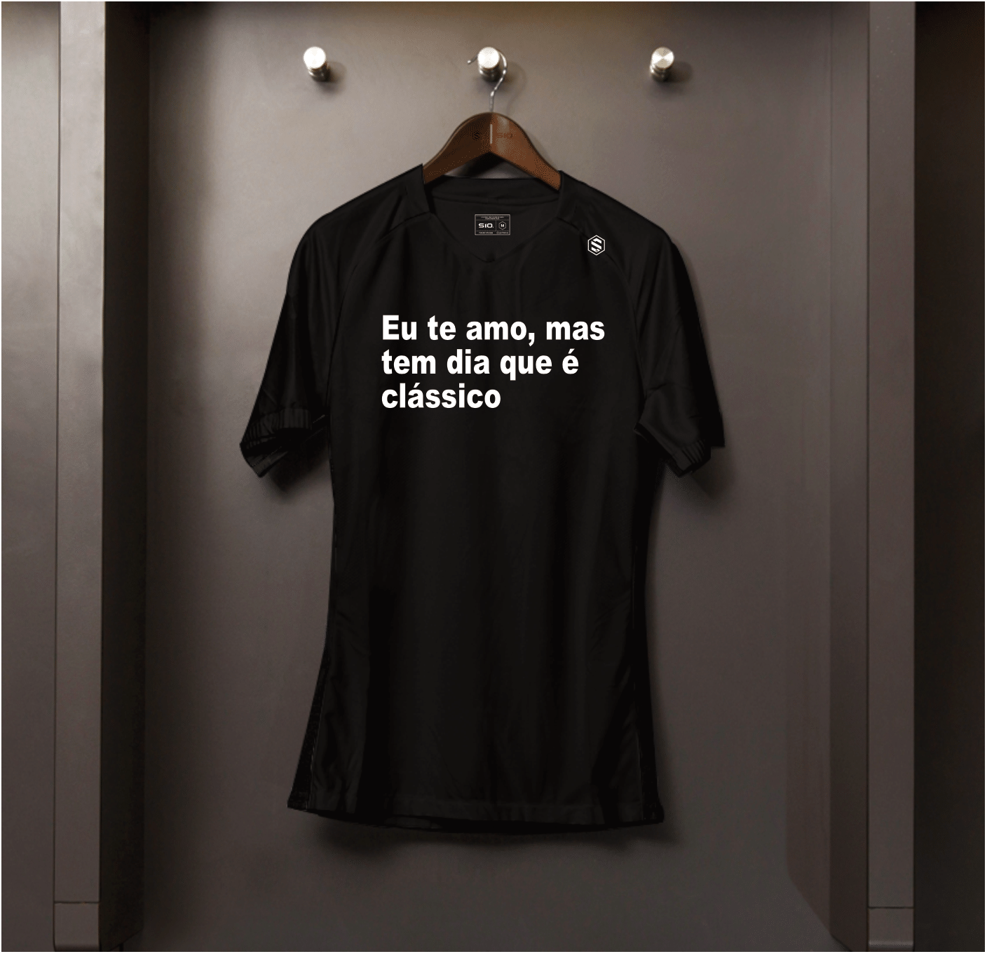 Camisa algodão Eu te amo mas tem dia que é classico