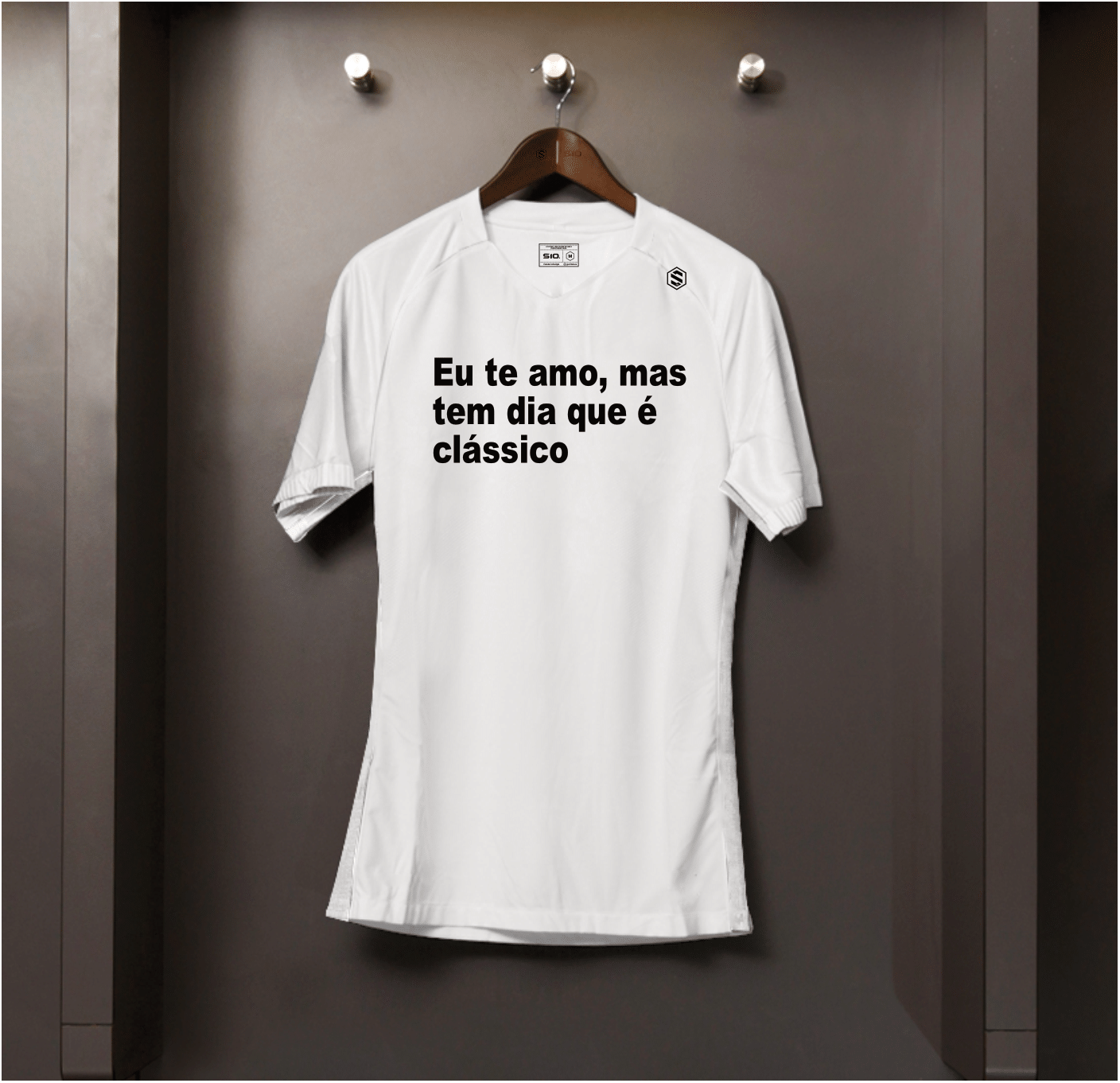 Camisa algodão Eu te amo mas tem dia que é classico