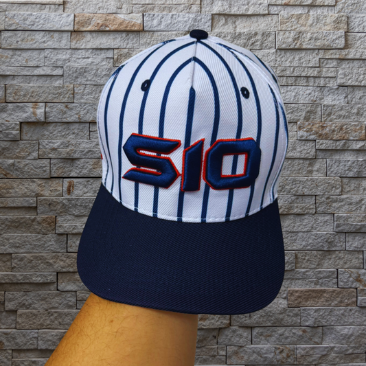 Boné Americano logo S10 grande bordada Cor:Listrado