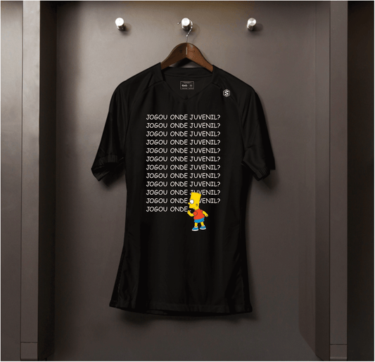 Camisa algodão Jogou onde juvenil Bart